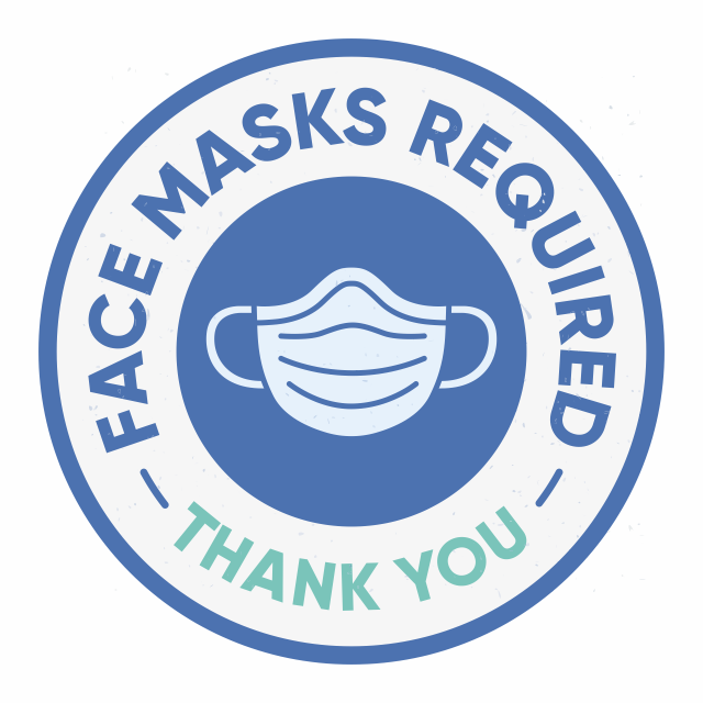 Taqniq Corona Keepyourdistance Sticker Decal Sticker round face Mask Required 5